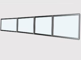 Flat-LED Leuchtkasten 4 Fenster mit Klapprahmen